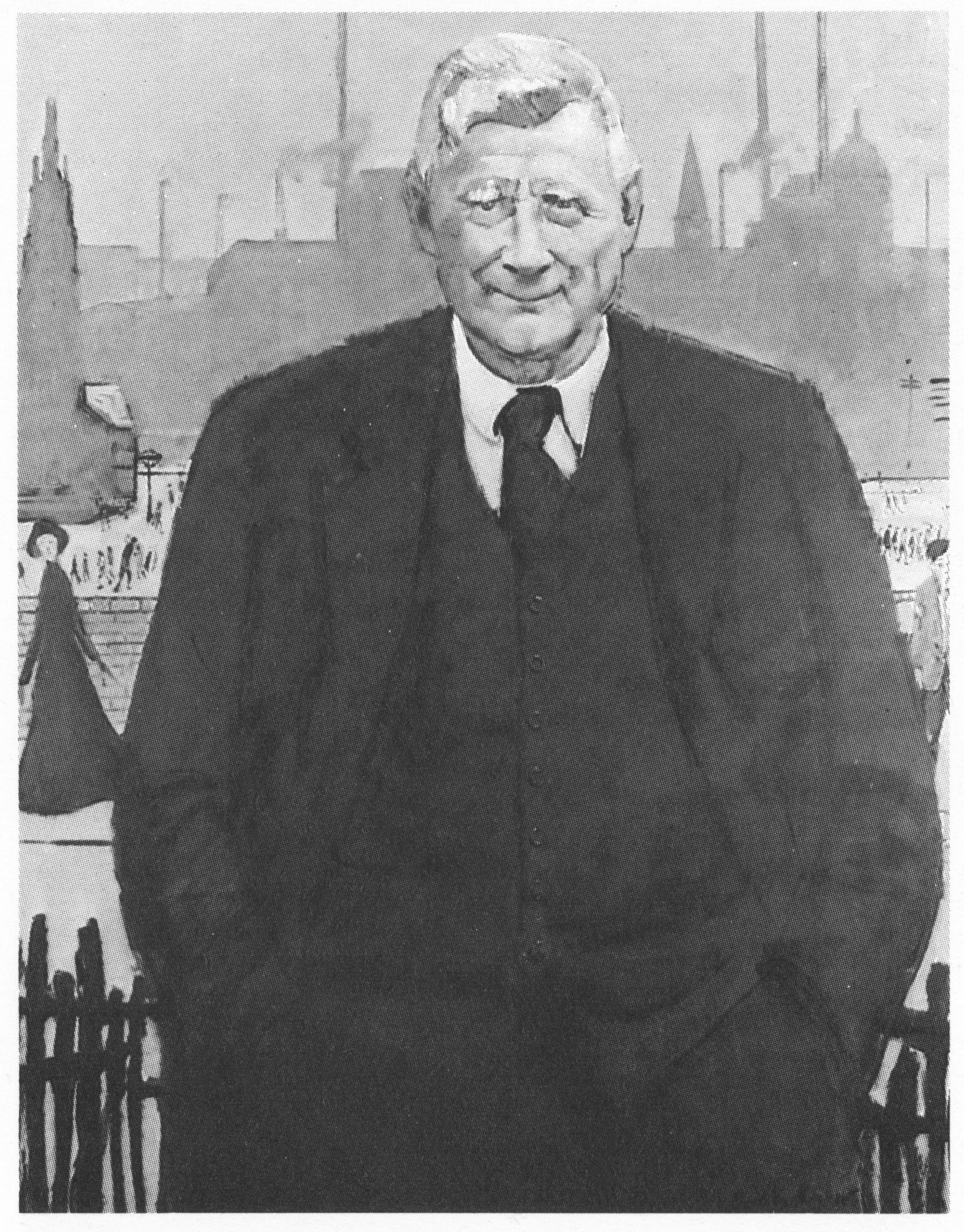 Portrait of the artist LS Lowry by Ruskin Spear